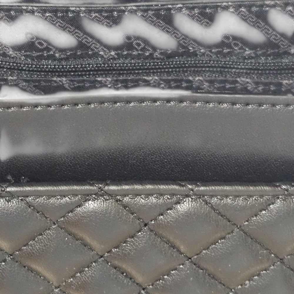 ALDO Jerilini Black Quilted Crossbody Bag with Gold Accents & Puff Charm - Picture 6 of 7